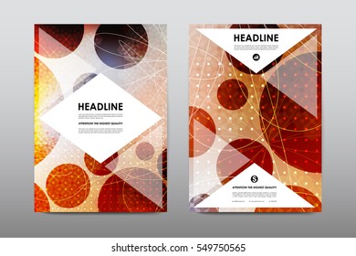 Brochure layout template flyer design vector, Magazine booklet cover abstract background