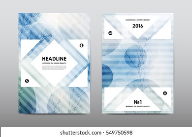Brochure layout template flyer design vector, Magazine booklet cover abstract background
