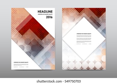 Brochure layout template flyer design vector, Magazine booklet cover abstract background