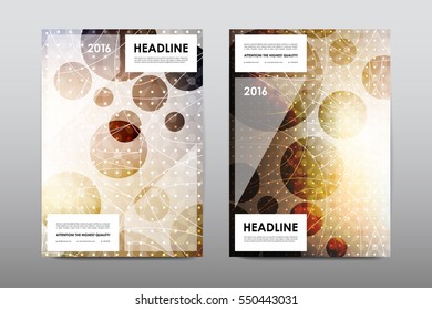 Brochure layout template flyer design vector, Magazine booklet cover abstract background