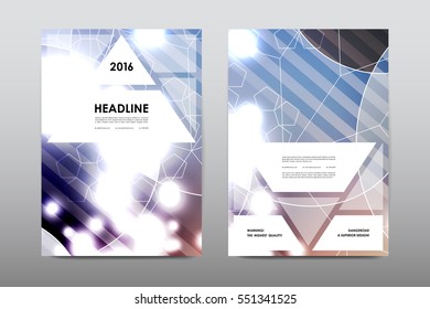 Brochure layout template flyer design vector, Magazine booklet cover abstract background