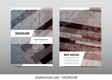 Brochure layout template flyer design vector, Magazine booklet cover abstract background