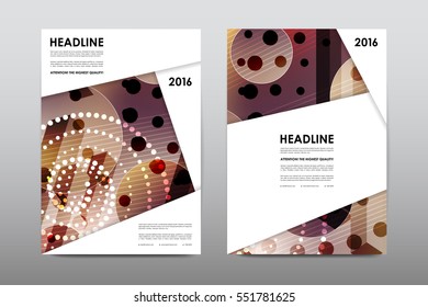 Brochure layout template flyer design vector, Magazine booklet cover abstract background