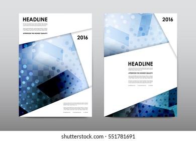 Brochure layout template flyer design vector, Magazine booklet cover abstract background