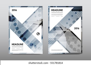 Brochure layout template flyer design vector, Magazine booklet cover abstract background