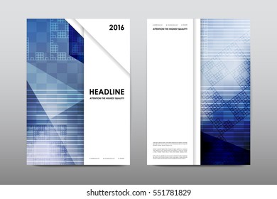 Brochure layout template flyer design vector, Magazine booklet cover abstract background