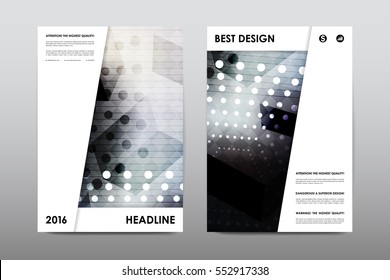 Brochure layout template flyer design vector, Magazine booklet cover abstract background