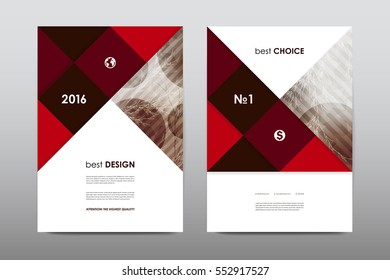 Brochure layout template flyer design vector, Magazine booklet cover abstract background