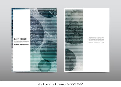 Brochure layout template flyer design vector, Magazine booklet cover abstract background