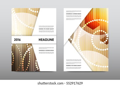 Brochure layout template flyer design vector, Magazine booklet cover abstract background