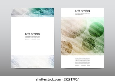 Brochure layout template flyer design vector, Magazine booklet cover abstract background