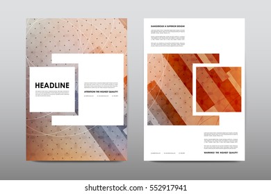 Brochure layout template flyer design vector, Magazine booklet cover abstract background