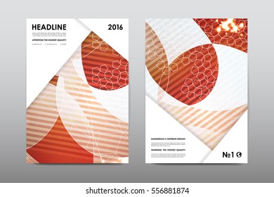 Brochure layout template flyer design vector, Magazine booklet cover abstract background