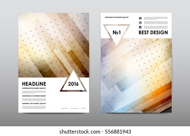 Brochure layout template flyer design vector, Magazine booklet cover abstract background