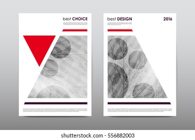 Brochure layout template flyer design vector, Magazine booklet cover abstract background