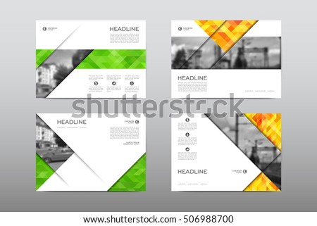 Brochure layout template flyer design vector, Magazine booklet cover abstract background
