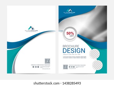 Brochure Layout template, Leaflet Flyer cover design background