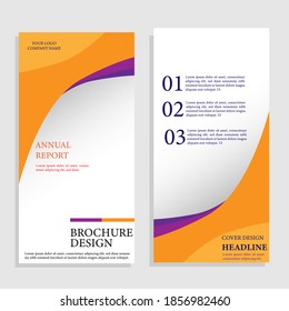 Brochure or brochure layout template, report cover design background with elegant and simple design