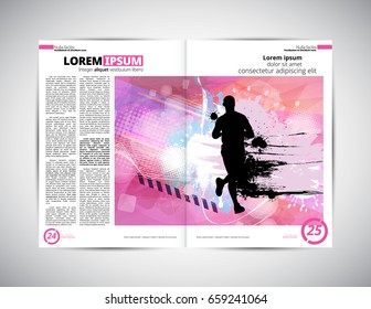 Brochure layout, vector