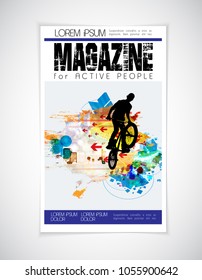 Brochure layout, vector easy to editable