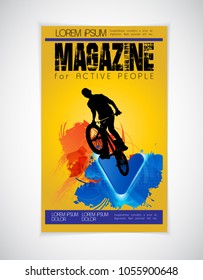 Brochure layout, vector easy to editable