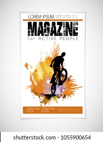 Brochure layout, vector easy to editable