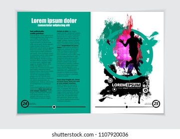 Brochure layout, vector easy to editable