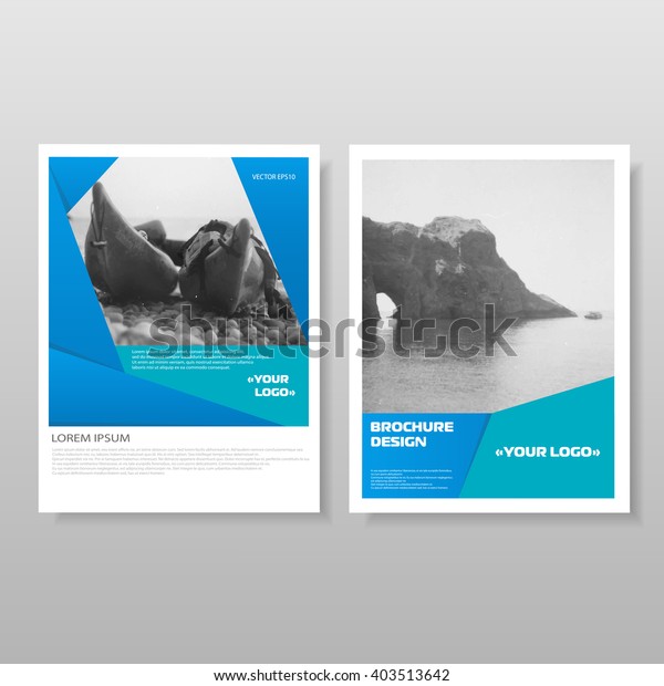 Brochure Leaflet Annual Report Magazine Cover Stock Vector Royalty Free