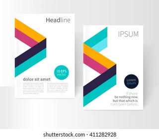 Brochure, leaflet, flyer, poster template. stock-vector abstract background. EPS 10