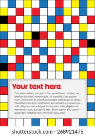 Brochure made from color squares
