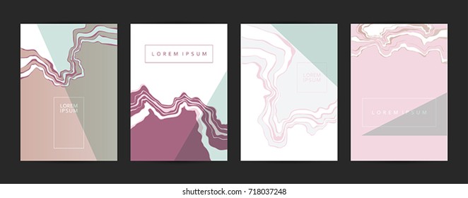 Brochure. Marble wall texture and background. Eps10 vector.