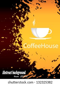 Brochure menu for restaurant, cafe.Coffee and tea. Vector