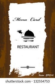 Brochure menu for restaurant, cafe.Vector