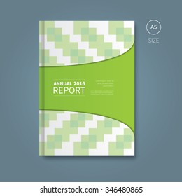 brochure with minimalistic design for corporate or personal notes / book template for modern annual report 