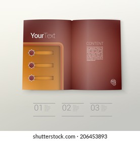 Brochure mock up new layout design