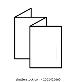Brochure outline icon