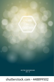 Brochure Poster With Gradient Mesh Background , Vector Illustration