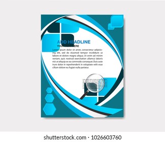Brochure poster leaflet leaflet leaflet leaflet design space pattern for background photo template vector illustration in A4 size