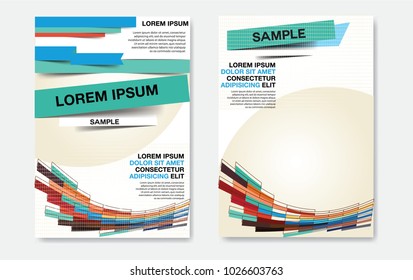 Brochure poster leaflet leaflet leaflet leaflet design space pattern for background photo template vector illustration in A4 size