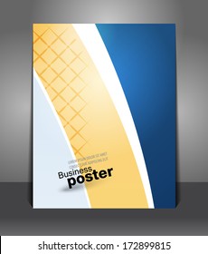 Brochure presentation of business poster. Flyer design content background.