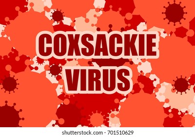 Brochure, report or flyer design background. Medical industry, biotechnology and biochemistry. Scientific medical designs. Coxsackie virus diseases relative theme.