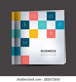 Brochure, report layout cover template. Info graphic.