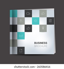 Brochure, report layout template. Info graphic.