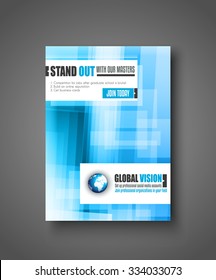Broschüren-Reaktionsvorlage, Flyer Design oder Depliant Cover für Business-Präsentation und Zeitschriftenumschläge.