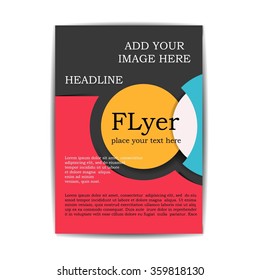 Brochure retro style for your design.
