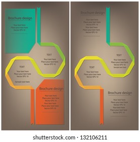 Brochure ribbon design