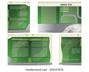 Brochure with roads