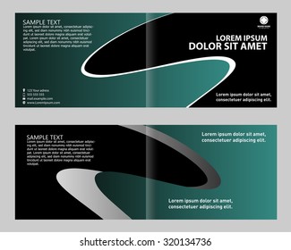 Brochure set template bi-fold 