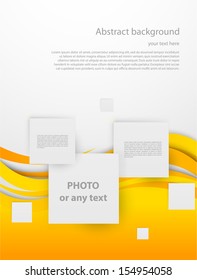 Brochure with squares. Abstract illustration