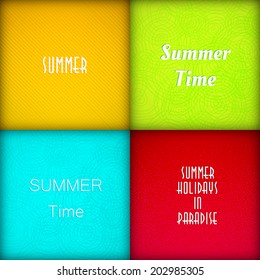 Conjunto de plantillas de verano de Brochure, fácil de editar